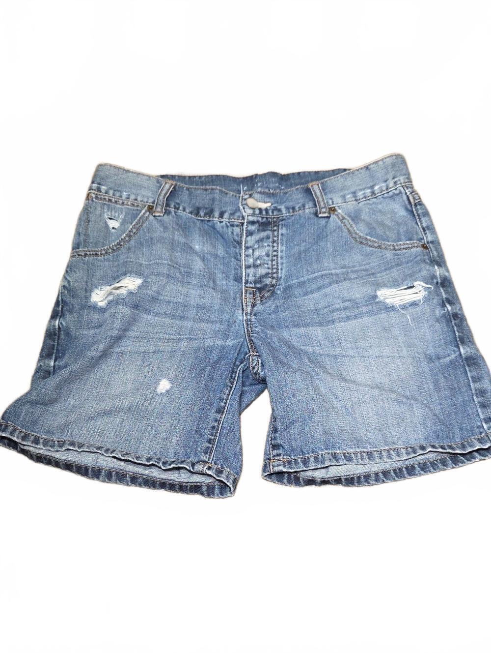 Women's Distressed Denim Shorts | 4